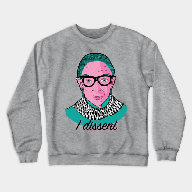 Badass Ruth Crewneck Sweatshirt by azeriacrafts